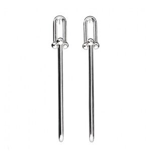 TIFFANY & CO 
City HardWear Long Link silver Earrings.